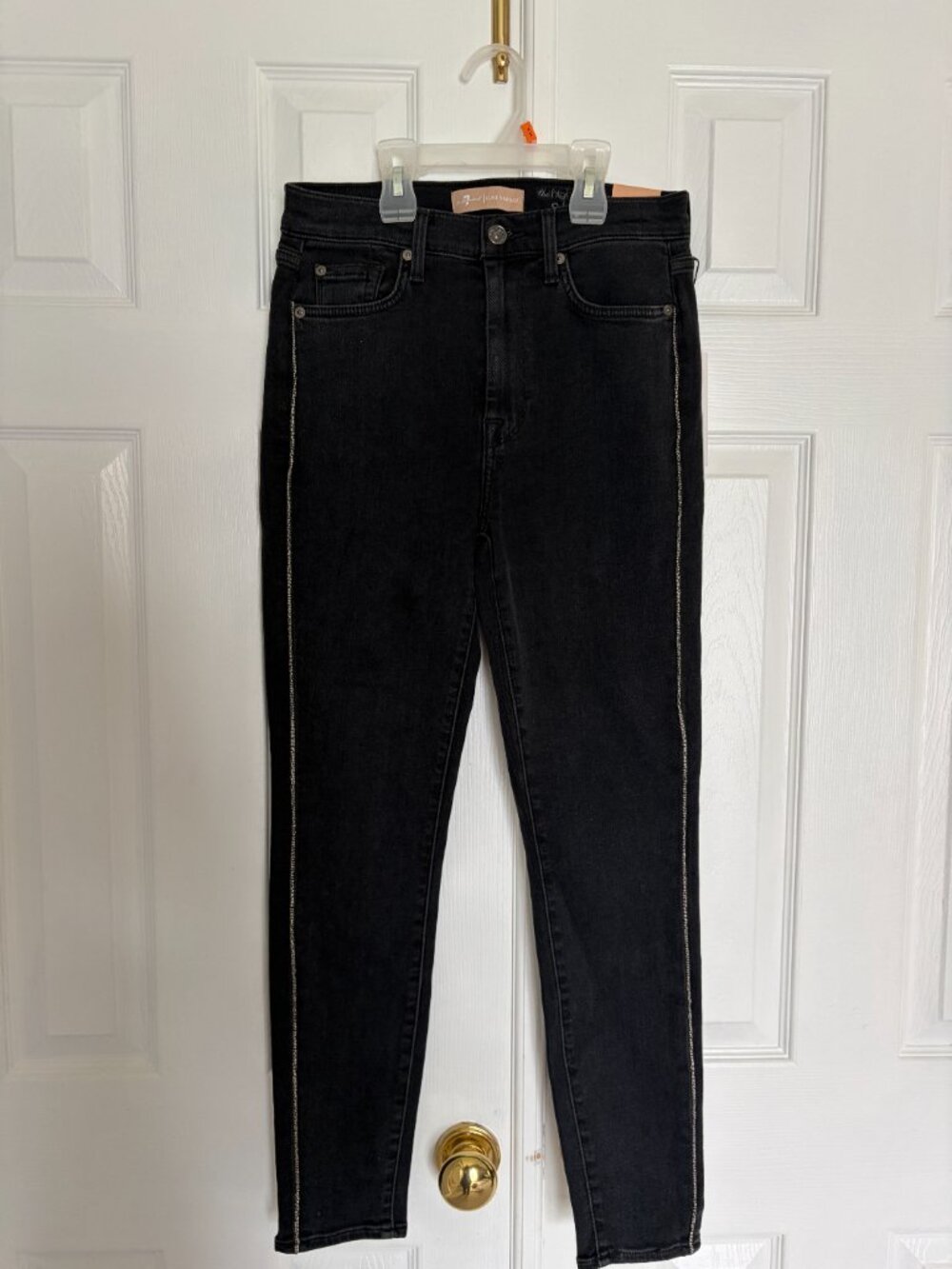 7 For All Mankind Luxe Vintage The Ankle Skinny Denim Jeans Size 28